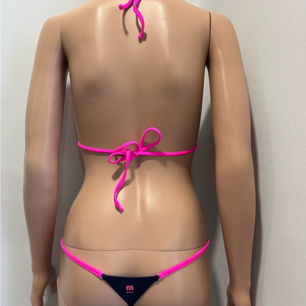 Elegant Black and Pink Bikini Bottom - Picture 6 of 8